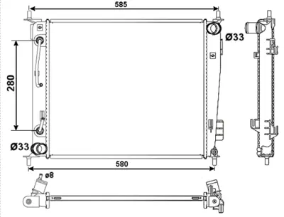 NRF 53058 Kıa Soul 08-Radiator 253102K050