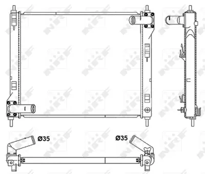 NRF 53061 Nıssan Juke 1.6 10-Radiator 214101KC5A