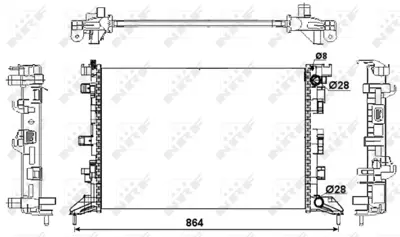 NRF 53066 Motor Radyatoru M4r K4m 1.6 16v Laguna Iıı 214100003R