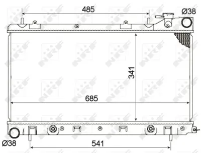 NRF 53095 Subaru Impreza 2.0 93-Radiator 45199FC361