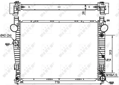 NRF 53107 Motor Su Radyatoru S-Class W220 98>05 A2205000003