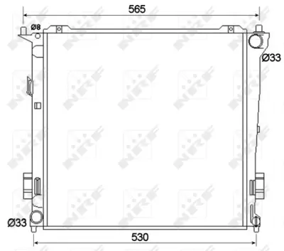 NRF 53109 Kıa Ceed 1.6d 07-Radiator 253102L600