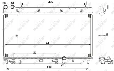 NRF 53110 Honda Jazz 1.4 02-Radiator 19010PWAJ51