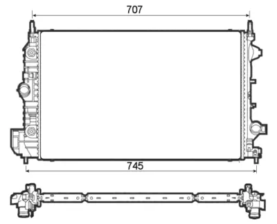 NRF 53132 Motor Su Radyatoru Saab 9-3 1.9d 03- 13200486