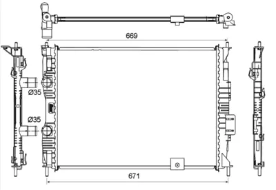 NRF 53133 Nıssan Qashqai 2.0 07-Radiator 21400JD200