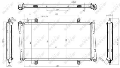 NRF 53157 Motor Su Radyatoru Volvo S40 I 98>05 V40 98>04  Mıtsubıshı Carısma Sedan (Da_) 1.9 Dı-D (Da5a) 00>06 8601969 MB613907