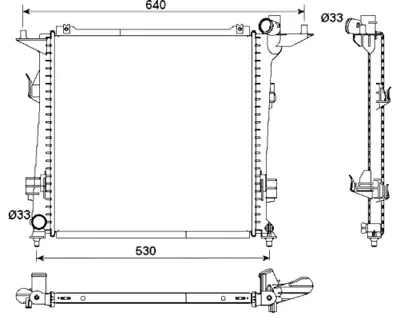 NRF 53164 Kıa Ceed 2.0d 07-Radiator 253102L820