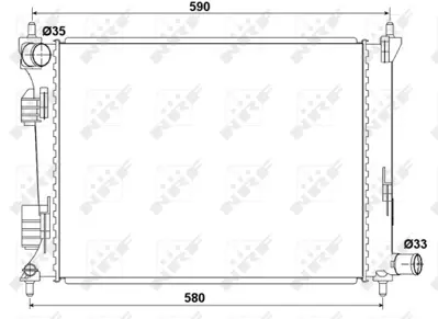 NRF 53166 Kıa Rio 1.2 12-Radiator 253104L000