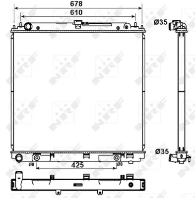 NRF 53179 Nıssan Navara 2.5d 05-Radiator 21460EB31B