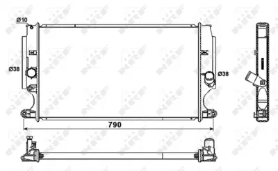 NRF 53181 Toyota Verso 2.0d 09-Radiator 164000R090