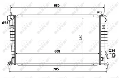 NRF 53189 Saab 9-5 2.0 98-Radiator 5193370