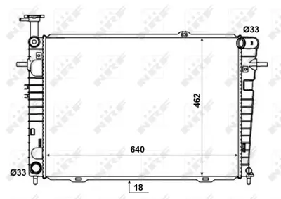 NRF 53192 Hyundaı Tucson 2.0 05-Radiator 253100Z150 253102E170