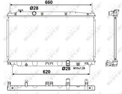 NRF 53194 Honda Jazz 1.4 08-Radiator 19010RB0E91