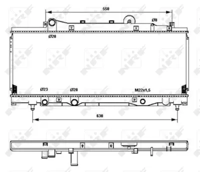 NRF 53202 Fıat Punto 1.2 94-Radiator 7760959