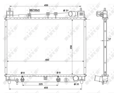 NRF 53212 Toyota Yaris 1.3 99-Radiator 1640021071