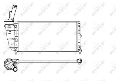 NRF 53226 Fıat Punto 1.2 94-Radiator 46536932