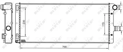 NRF 53228 Fıat Punto 1.9d 00-Radiator 46739749