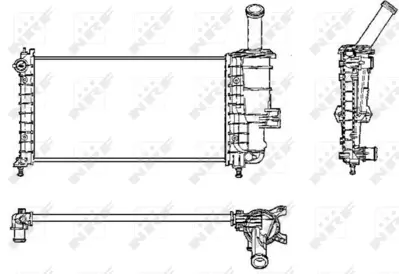 NRF 53230 Fıat Punto 1.2 00-Radiator 46788046