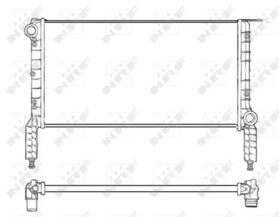 NRF 53232 Fıat Doblo 1.2 01-Radiator 46803031