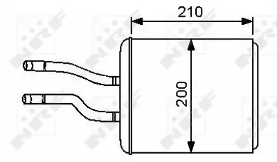 NRF 53244 Alfa Romeo 147 1.9d 01-Heat Exchanger, İnterior Heating 