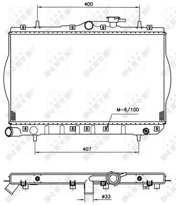 NRF 53260 Hyundaı Accent 1.5 95-Radiator 2531022120