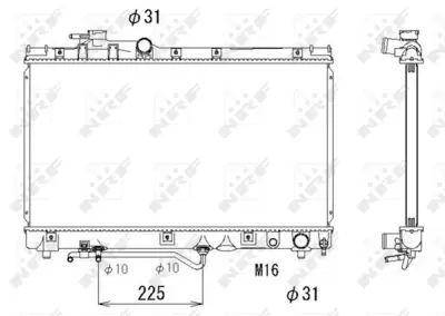 NRF 53272 Motor Su Radyatoru Toyota Celıca 2.0 94- 164007A070