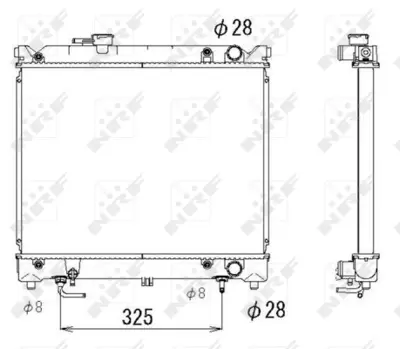 NRF 53280 Suzukı Vitara 1.6 89-Radiator 1770060A11