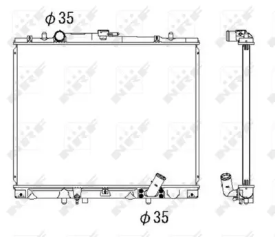 NRF 53285 Mıtsubıshı Shogun 2.5d 97-Radiator MR258669