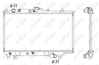 NRF 53322 Mazda 323 1.6 89-Radiator BP2815200D