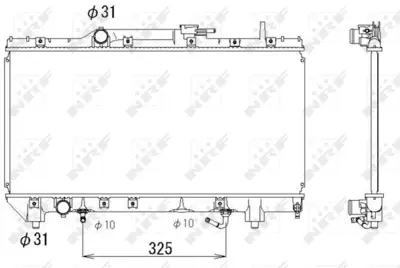 NRF 53336 Motor Su Radyatoru Toyota Carına 1.6 92- 1640016481