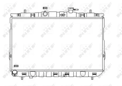 NRF 53355 Hyundaı Coupe 1.6 02-Radiator 253102D206