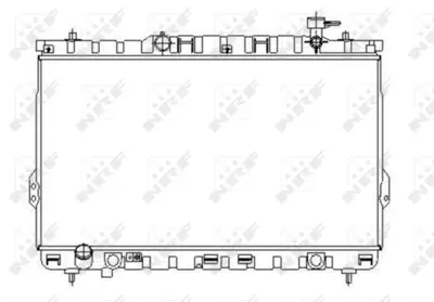 NRF 53357 Hyundaı Santa Fe 2.0d 01-Radiator 2531026000