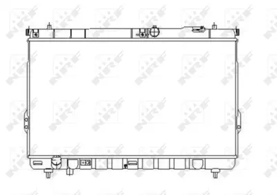 NRF 53358 Hyundaı Santa Fe 2.0d 01-Radiator 2531026400