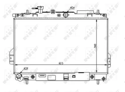 NRF 53363 Hyundaı Matrix 1.6 01-Radiator 2531017102