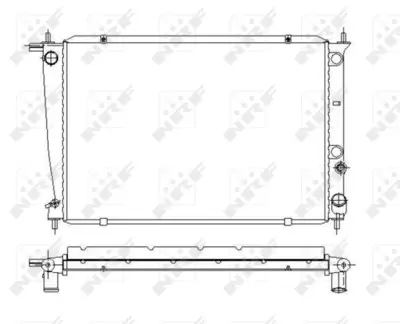 NRF 53371 Hyundaı H1 2.5d 98-Radiator 253104A100 253104A110