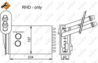 NRF 53402 Radyator 1J2819031B