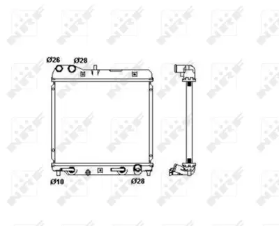 NRF 53408 Honda Jazz 1.4 02-Radiator 19010PWAG01