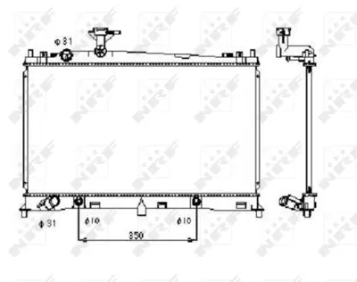 NRF 53410 Motor Su Radyatoru Mazda 6 1,8 2,0 2002 2007 Otomatık Vıtes LF2115200B