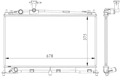 NRF 53411 Motor Su Radyatoru Mazda 6 1.8 03- LF1715200B