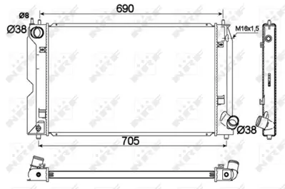 NRF 53421 Toyota 1640027040