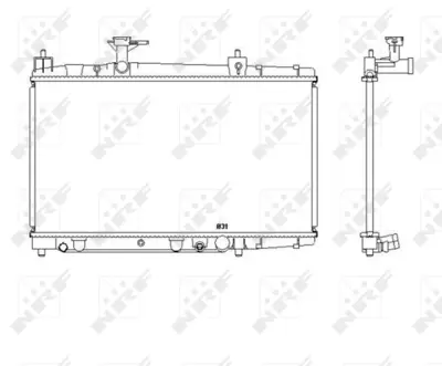 NRF 53448 Motor Su Radyatoru Toyota Yarıs 1.4d 99- 1640033070