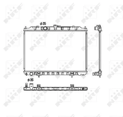 NRF 53452 Nıssan X-Trail 2.5 01-Radiator 21410EQ30B