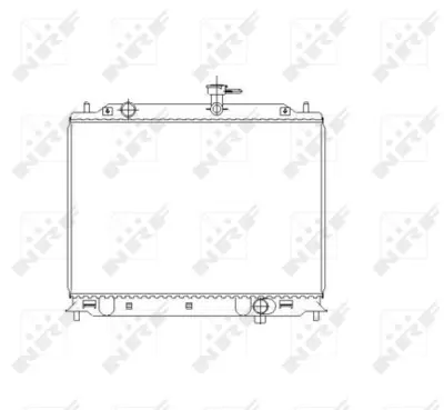 NRF 53492 Kıa Rio 1.5d 05-Radiator 253101G311