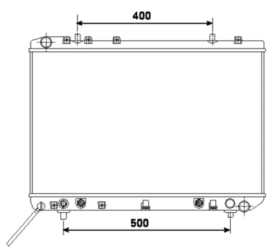 NRF 53499 Ssangyong Musso 2.9d 93-Radiator 2131001005 2131006110