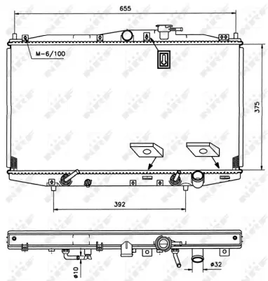 NRF 53509 Honda Accord 2.0 98-Radiator 19010PFV902