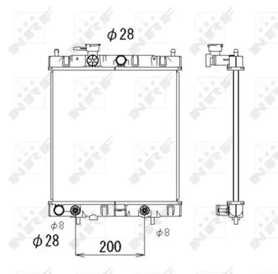 NRF 53510 Nıssan Micra 1.3 93-Radiator 2146097B15