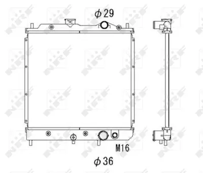 NRF 53520 Mıtsubıshı Colt 1.3 87-Radiator MB660386