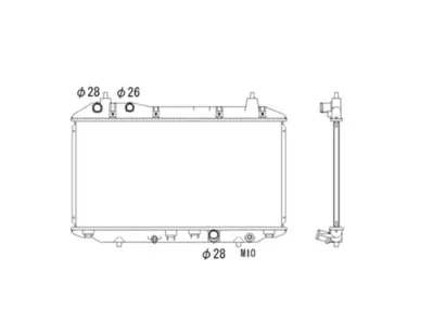 NRF 53529 Motor Su Radyatoru Honda Cıvıc 1.3 06- 19010RSHE01