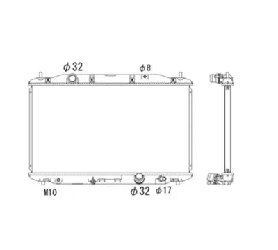 NRF 53530 Honda Civic 2.2d 06-Radiator 19010RSRE01