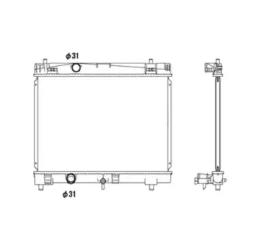 NRF 53533 Toyota Yaris 1.3 05-Radiator 1640023170